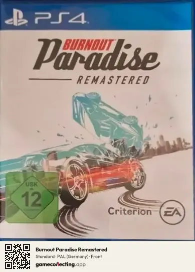Burnout Paradise Remastered PlayStation 4, Germany box front