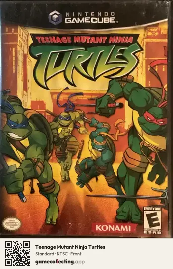 Teenage Mutant Ninja Turtles Nintendo GameCube, NTSC box front