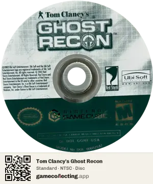 Tom Clancy's Ghost Recon Nintendo GameCube, NTSC disc