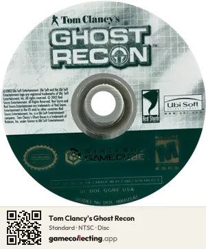 Tom Clancy's Ghost Recon Nintendo GameCube, NTSC disc