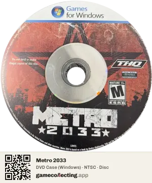 Metro 2033 Computer, NTSC disc