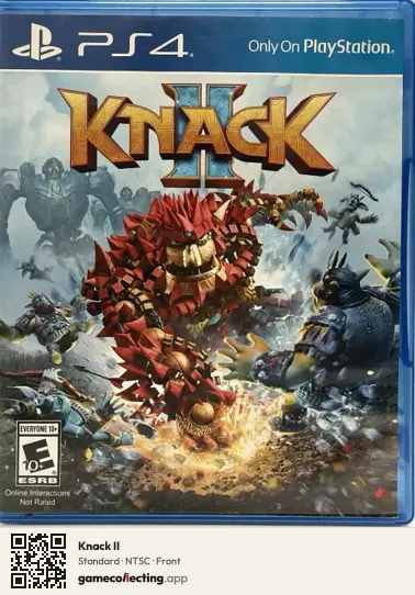 Knack II PlayStation 4, NTSC box front