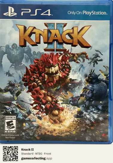 Knack II PlayStation 4, NTSC box front
