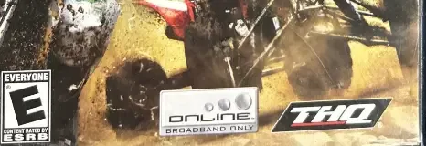 MX vs. ATV Untamed, the ESRB box on its front