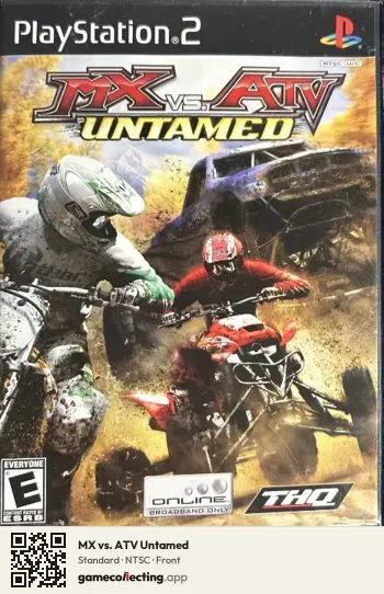 MX vs. ATV Untamed PlayStation 2, NTSC box front