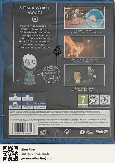 Blue Fire PlayStation 4, PAL box back