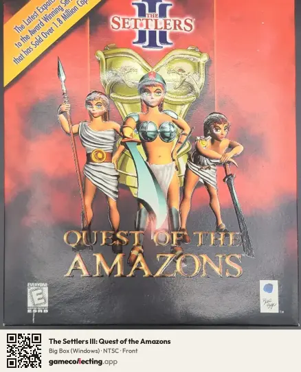 The Settlers III: Quest of the Amazons Computer, NTSC box front