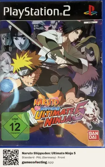 Naruto Shippuden: Ultimate Ninja 5 PlayStation 2, Germany box front