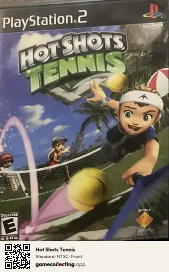 Hot Shots Tennis PlayStation 2, NTSC box front