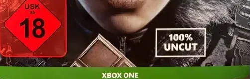 Gears 5, the USK square on its front