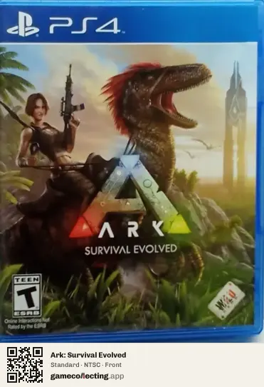Ark: Survival Evolved PlayStation 4, NTSC box front