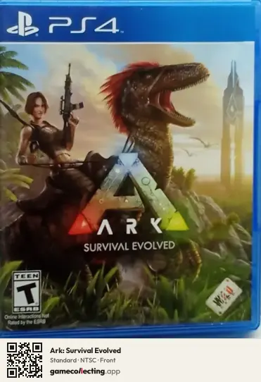 Ark: Survival Evolved PlayStation 4, NTSC box front