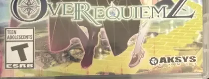 Over Requiemz, the ESRB box on its front