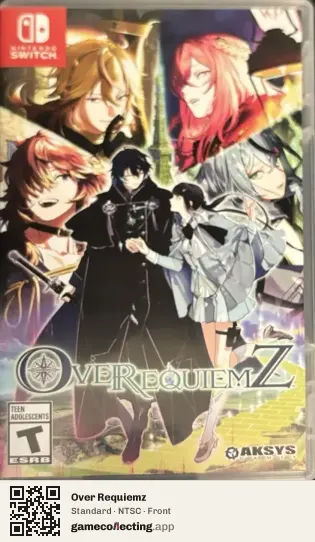 Over Requiemz Nintendo Switch, NTSC box front