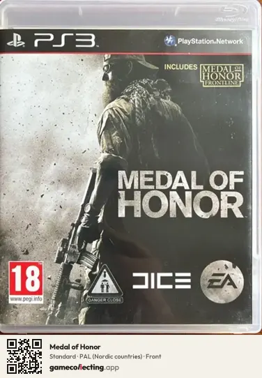 Medal of Honor PlayStation 3, Nordic countries box front