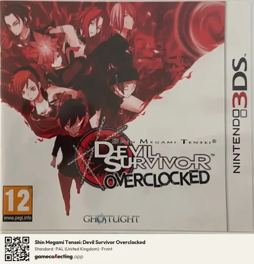 Shin Megami Tensei: Devil Survivor Overclocked Nintendo 3DS, United Kingdom box front