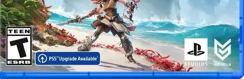 Horizon Forbidden West, the ESRB box on its front