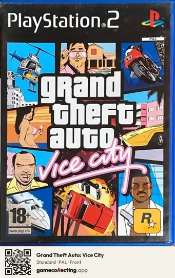 Grand Theft Auto: Vice City PlayStation 2, PAL box front