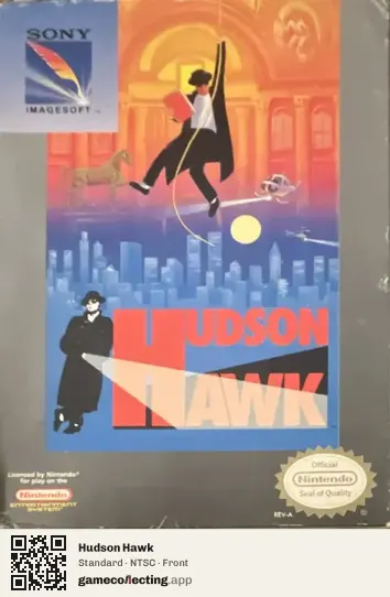 Hudson Hawk Nintendo Entertainment System, NTSC box front