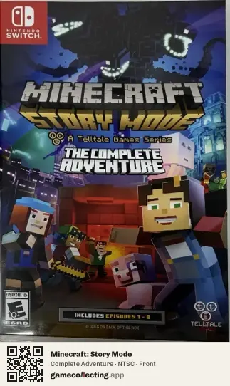 Minecraft: Story Mode Nintendo Switch, NTSC box front
