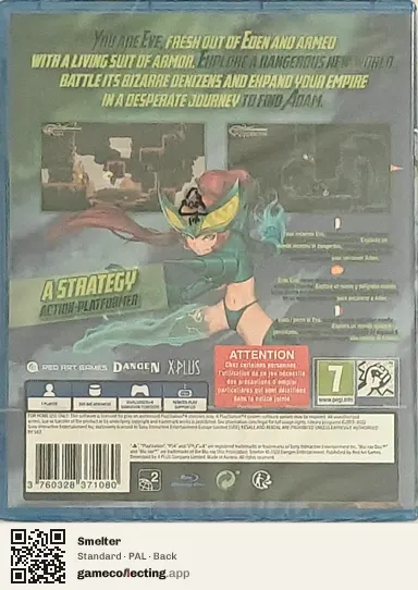 Smelter PlayStation 4, PAL box back