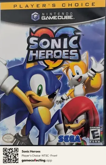 Sonic Heroes Nintendo GameCube, NTSC box front