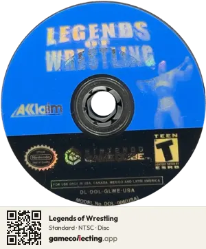 Legends of Wrestling Nintendo GameCube, NTSC disc