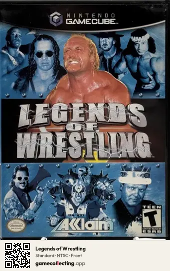 Legends of Wrestling Nintendo GameCube, NTSC box front