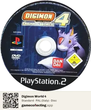 Digimon World 4 PlayStation 2, PAL disc