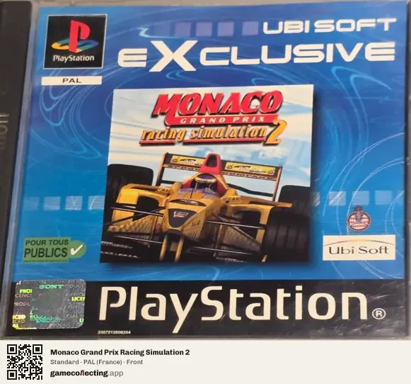 Monaco Grand Prix Racing Simulation 2 PlayStation, France box front