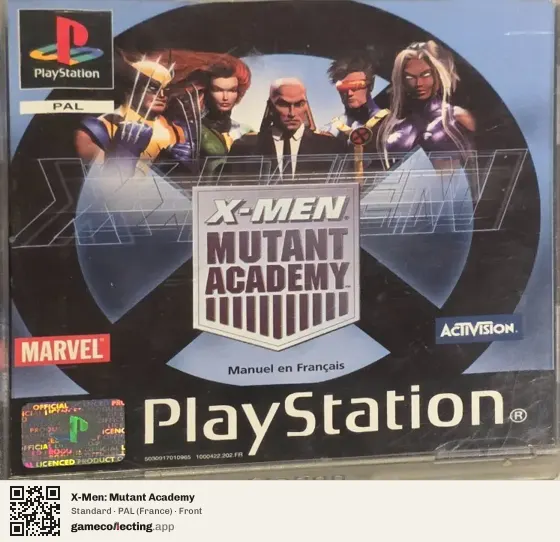 X-Men: Mutant Academy PlayStation, France box front