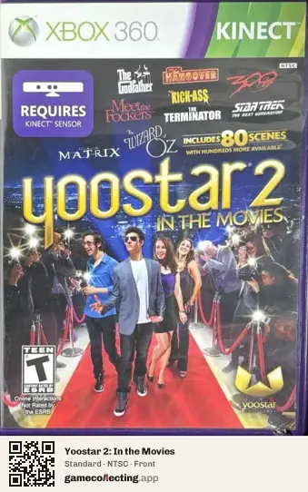 Yoostar 2: In the Movies Xbox 360, NTSC box front