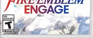Fire Emblem Engage, the ESRB box on its front