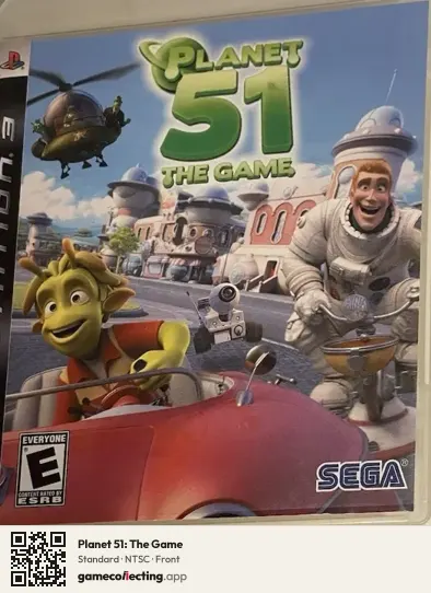 Planet 51: The Game PlayStation 3, NTSC box front