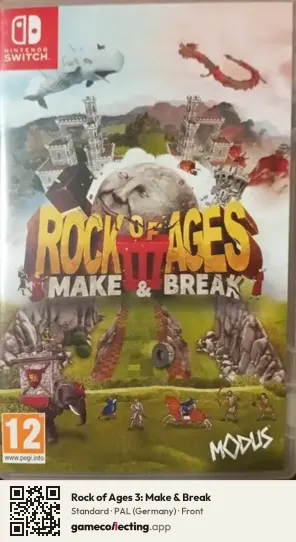 Rock of Ages 3: Make & Break Nintendo Switch, Germany box front