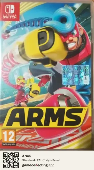 Arms Nintendo Switch, Italy box front