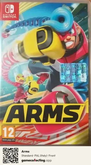 Arms Nintendo Switch, Italy box front