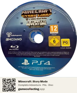 Minecraft: Story Mode PlayStation 4, PAL disc