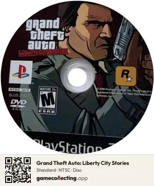 Grand Theft Auto: Liberty City Stories PlayStation 2, NTSC disc