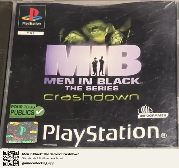 Men in Black: The Series: Crashdown PlayStation, France box front