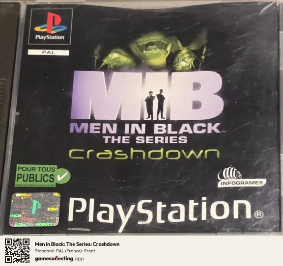 Men in Black: The Series: Crashdown PlayStation, France box front