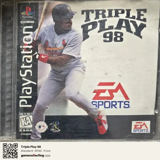 Triple Play 98 PlayStation, NTSC box front