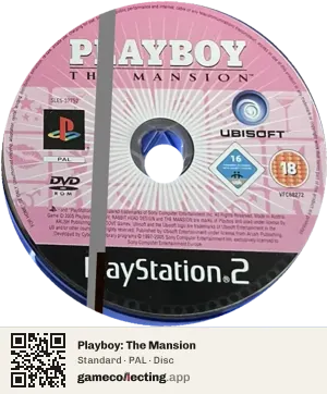 Playboy: The Mansion PlayStation 2, PAL disc