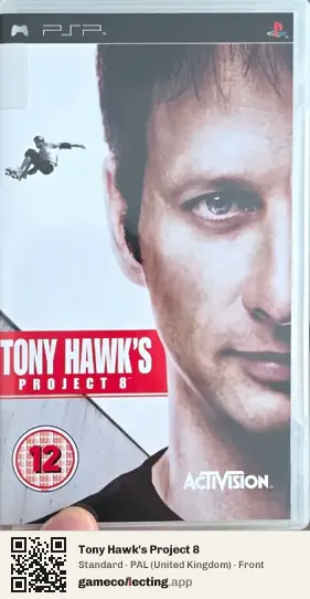 Tony Hawk's Project 8 PlayStation Portable, United Kingdom box front