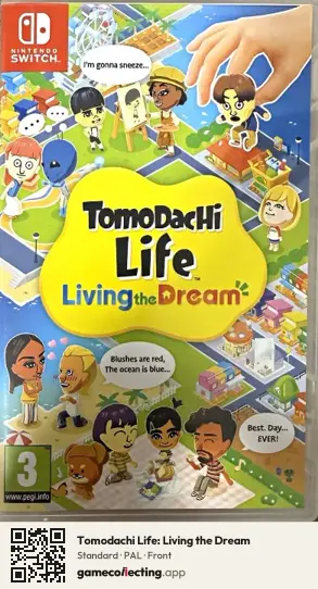 Tomodachi Life: Living the Dream Nintendo Switch, PAL box front