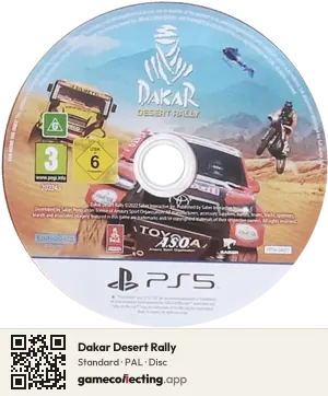 Dakar Desert Rally PlayStation 5, PAL disc