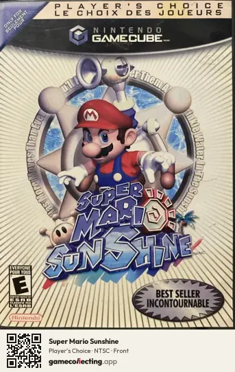 Super Mario Sunshine Nintendo GameCube, NTSC box front