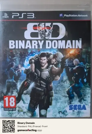 Binary Domain PlayStation 3, France box front
