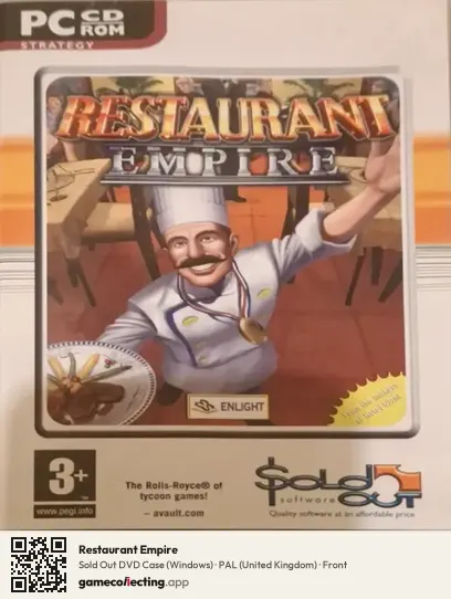 Restaurant Empire Computer, United Kingdom box front