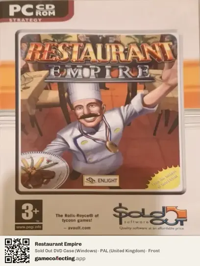 Restaurant Empire Computer, United Kingdom box front